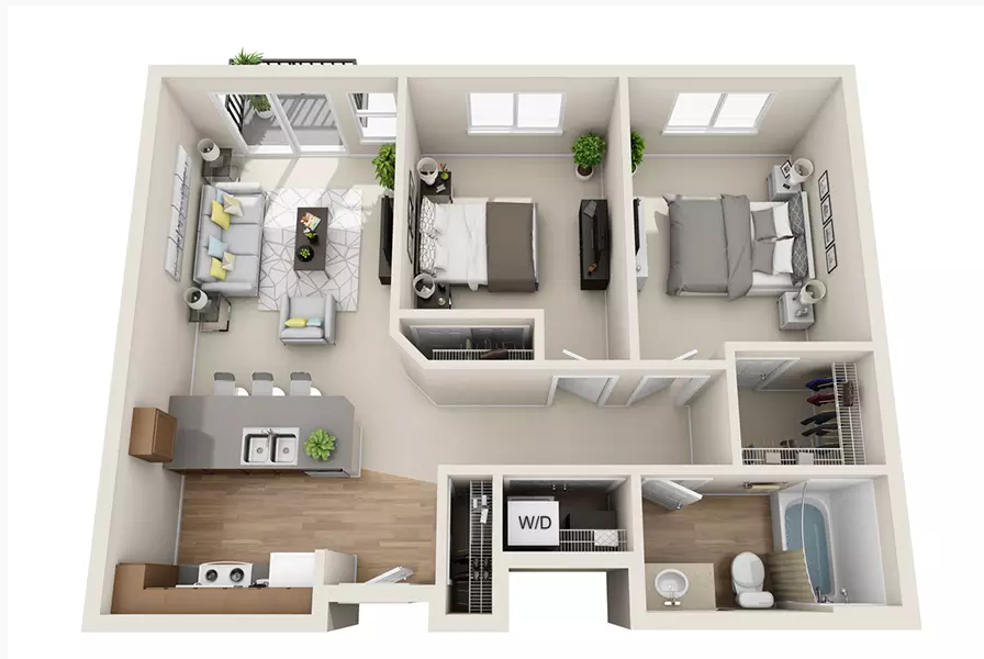 2x1 – Whitman floor plan at Affinity at Walla Walla